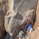 Discovery of Assyrian Winged Bull in Mosul