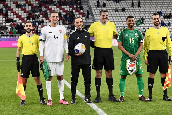 Younis Mahmoud Celebrates Victory Over Saudi Arabia